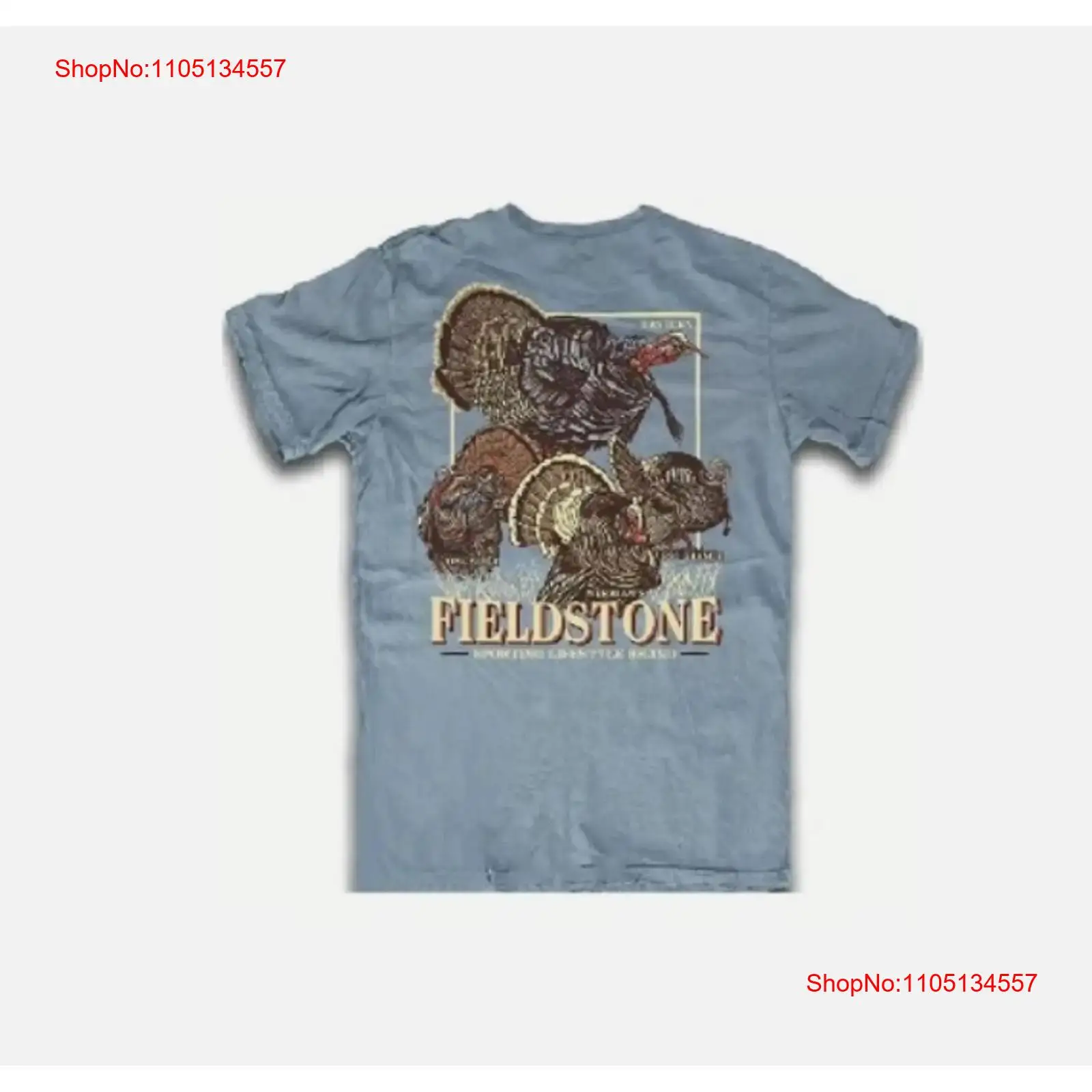 Wildman Hunting & Outdoor Linton'S Corner Silver Lakes - Fieldstone Turkey Hunting T Shirt Grand