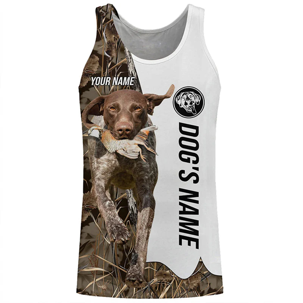 Outdoor Hunting Dog Names - Personalized Dog Lover Tank Top 3D