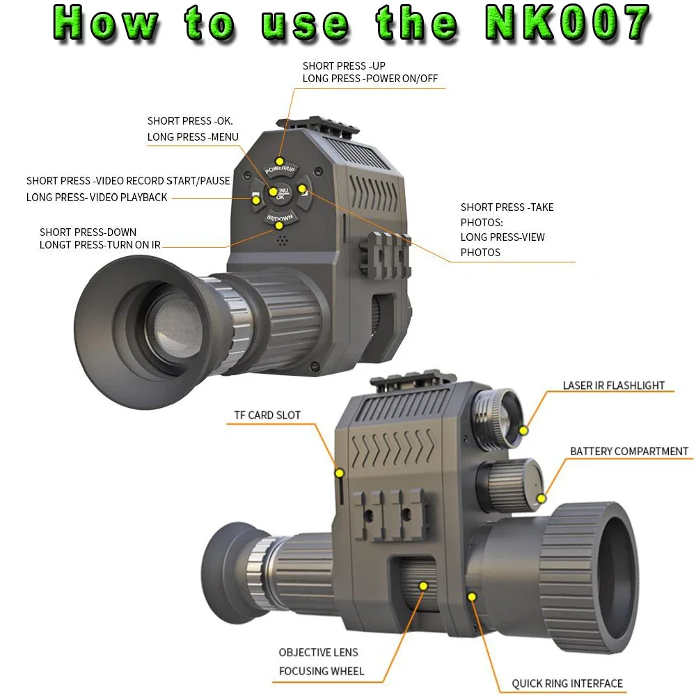Megaorei NK007plus 200-400M Mo - Outdoor Hunting Digital Night Vision review and price
