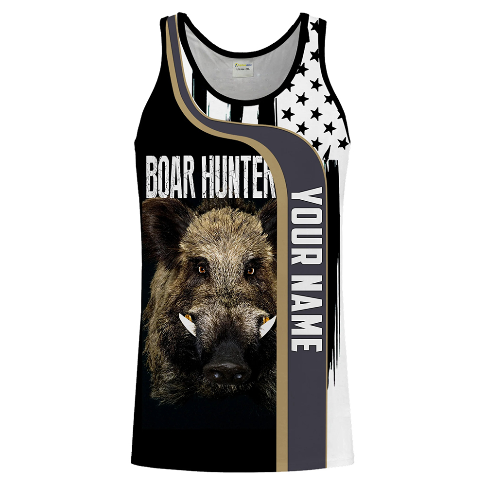 Custom Name Boar Hunter Tank T - Outdoor Hunting Dog Names review and price