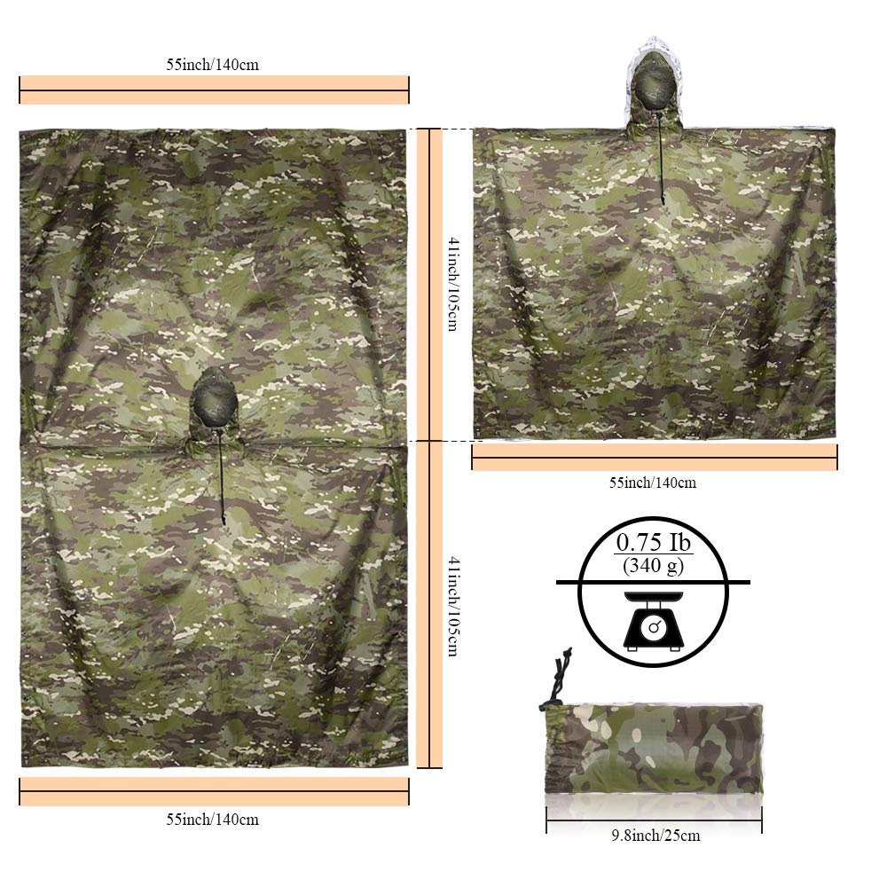 Tactical Raincoat Breathable O - Outdoor Hunting Prints review and price