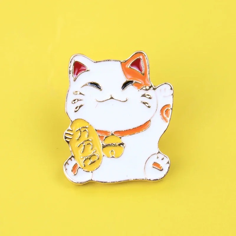 Lucky Cat Metal Brooch Small M - Hunting Outdoor Apparel review and price