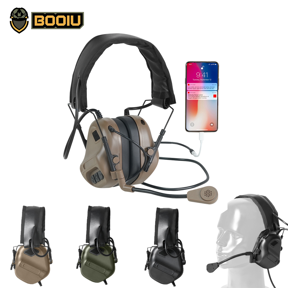 BOOIU Tactical Electronic Shoo - Shooting Ear Muff review and price