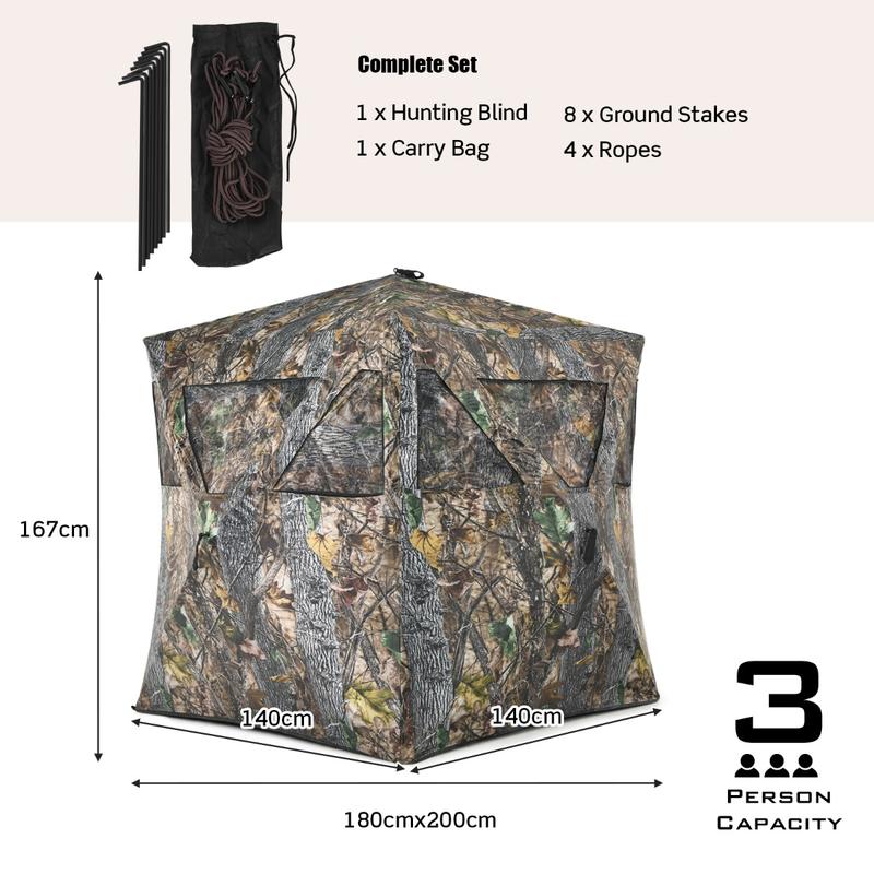 Portable Hunting Blind with Gr - Hunting & Outdoor Supplies review and price