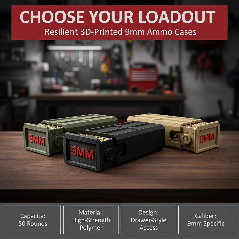 3D Printed 9mm  Storage Case 5 - Hunting Outdoor Store review and price