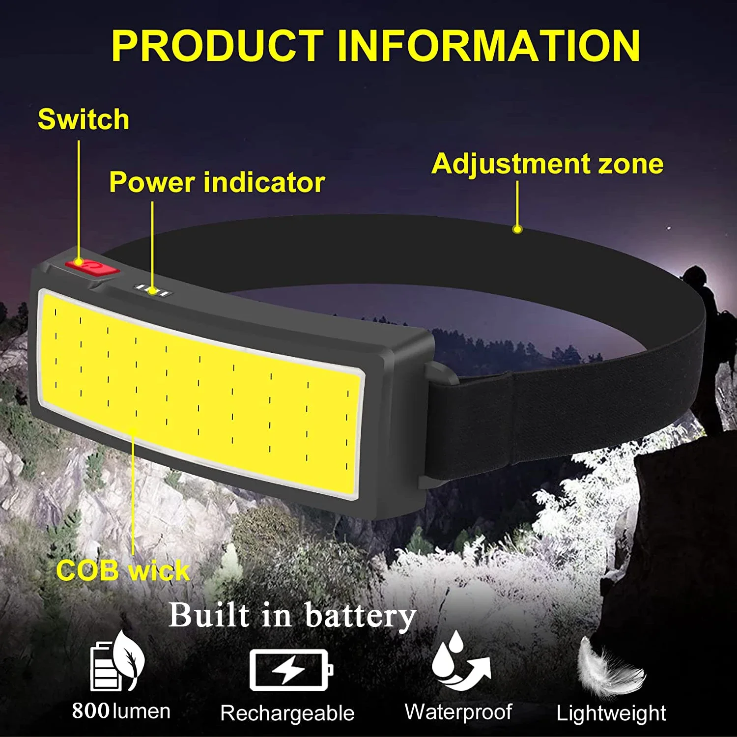 COB Portable LED Headlights Ou - Outdoor Hunting And Fishing review and price