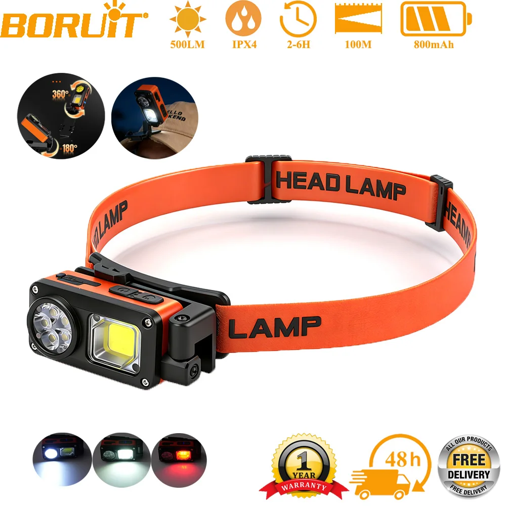 BORUiT 500LM Sensor 5 Modes He - Outdoor Hunting Bike review and price