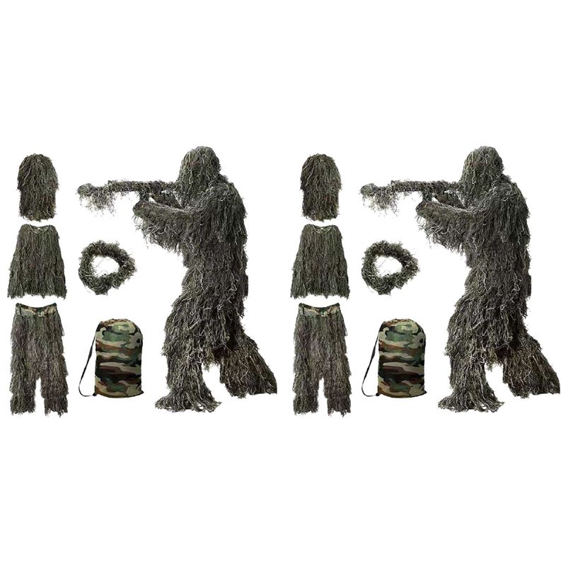 AEF6-2X 5 In 1 Ghillie Suit,3D - Hunting Outdoor Apparel review and price